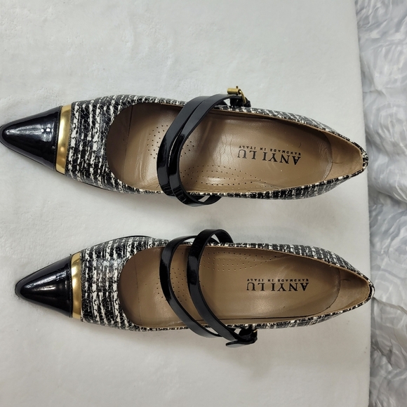 Anyi Lu Black & White Heel Size 40 - Picture 11 of 11